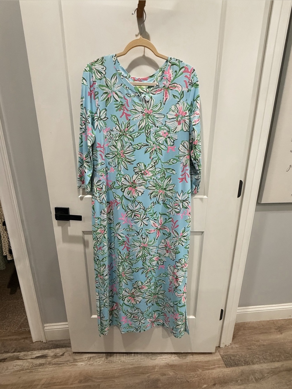 Lilly Pulitzer Deena Mint Green Floral Midi Dress Retail $238 - Picture 6 of 13